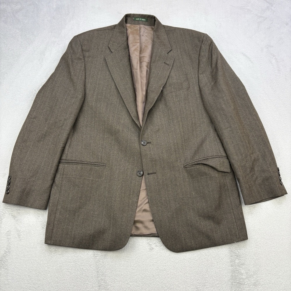 Lauren Ralph Lauren Blazer Mens 44R Brown Wool Cashmere Blend Sport Suit Jacket